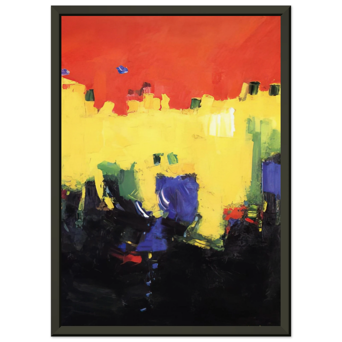 Hans Hofmann  Above Deep Waters Framed Art Print  - Aluminum Frame - 60x80 cm / 24x32 inches