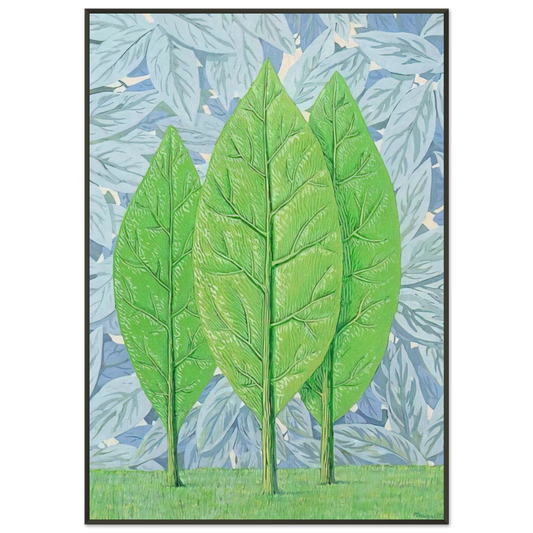 Rene Magritte  THE GOOD SEASON 1961 Framed Art Print  - Aluminum Frame - 21x29.7 cm / 8x12"