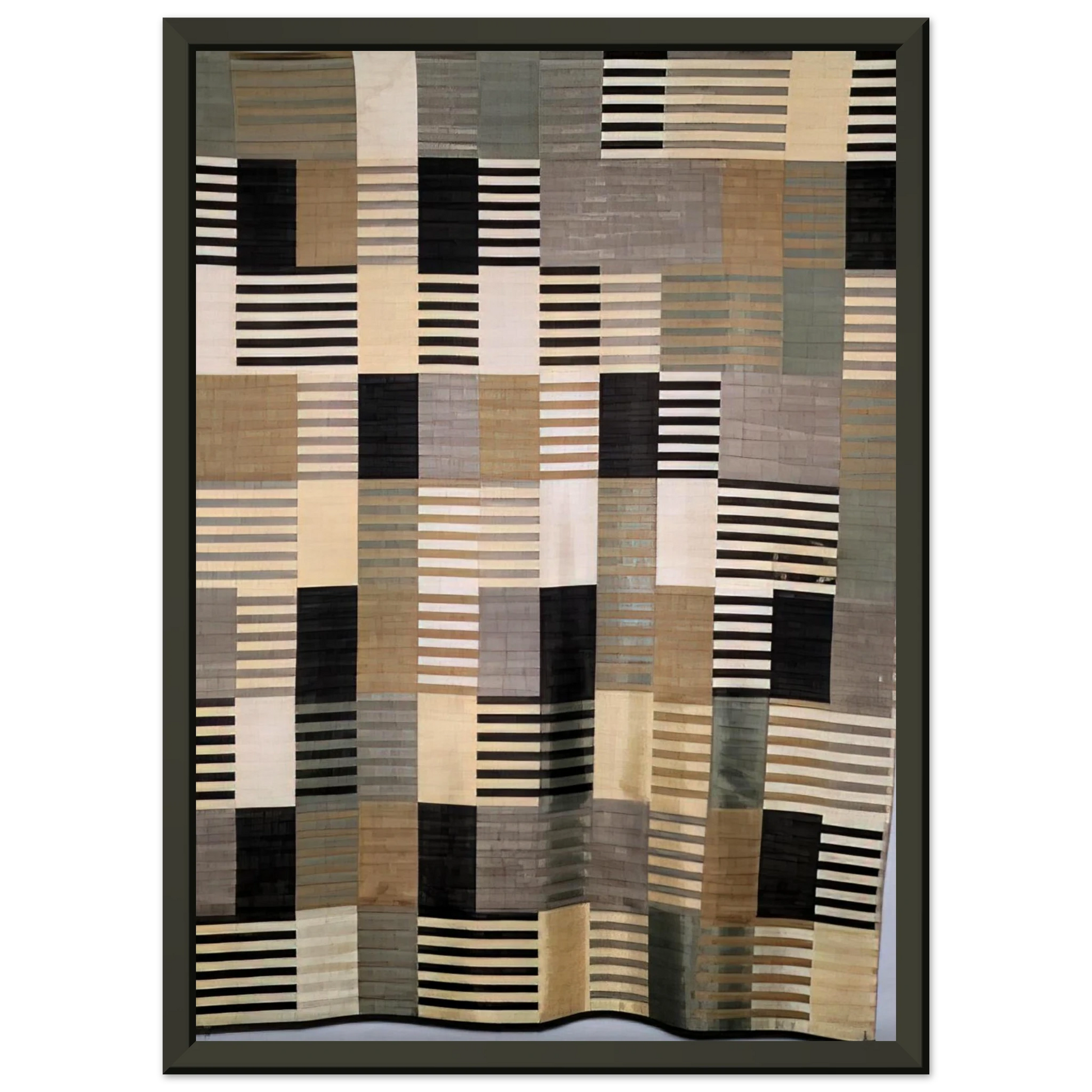 Anni Albers  WALL HANGING 1926 Framed Art Print  - Aluminum Frame - 70x100 cm / 28x40 inches