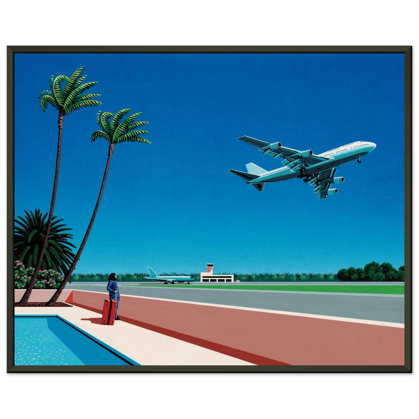 Hiroshi Nagai  Finest BREEZE Takeoff Framed Art Print  - Aluminum Frame - 70x100 cm / 28x40 inches