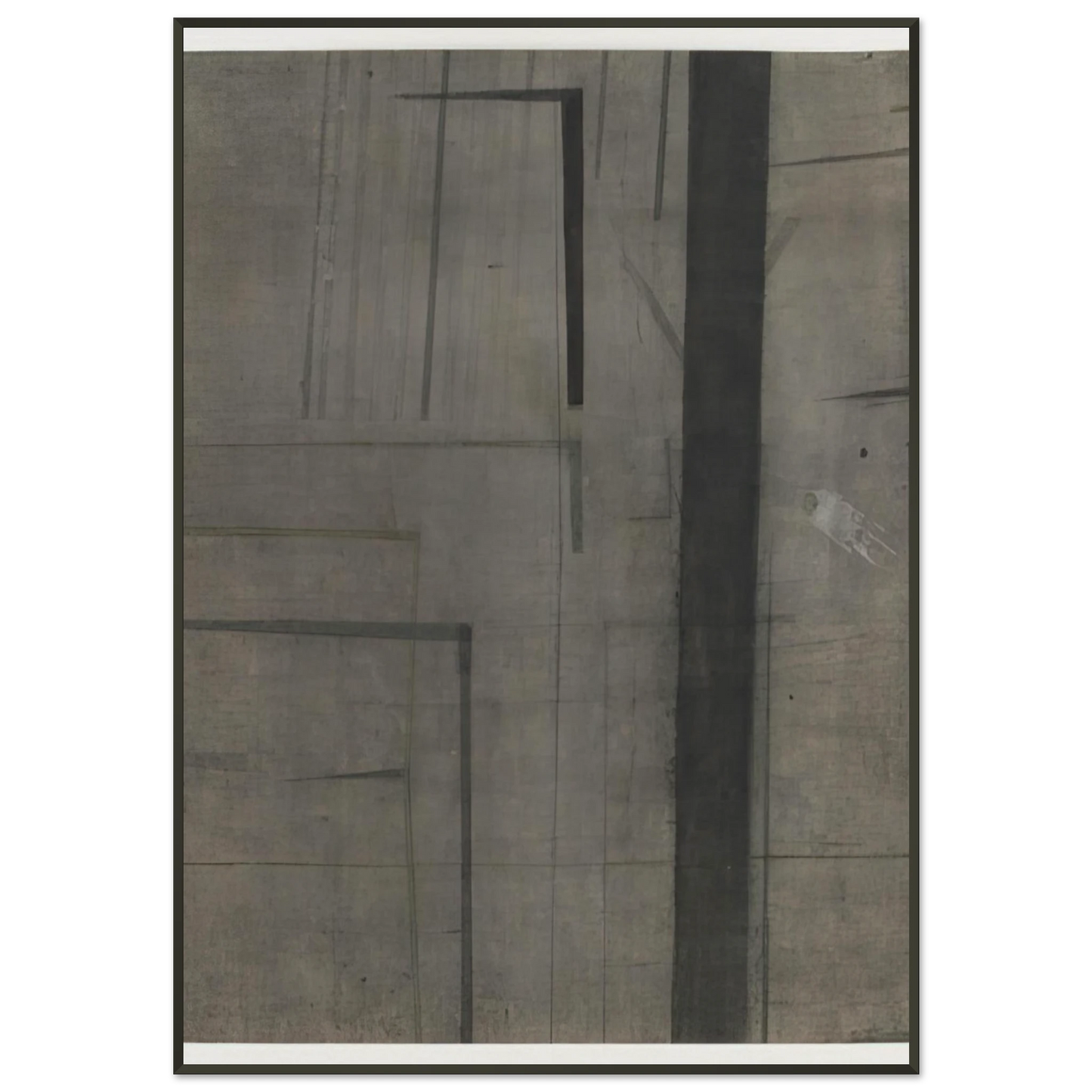Nasreen Mohamedi  Untitled  1969 Framed Art Print  - Aluminum Frame - 21x29.7 cm / 8x12"