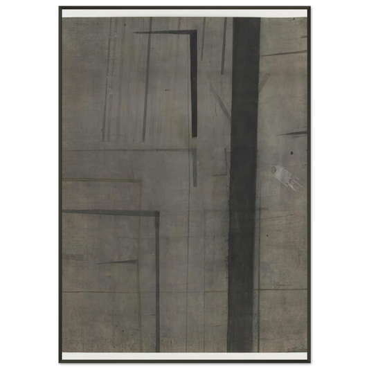 Nasreen Mohamedi  Untitled  1969 Framed Art Print  - Aluminum Frame - 21x29.7 cm / 8x12"