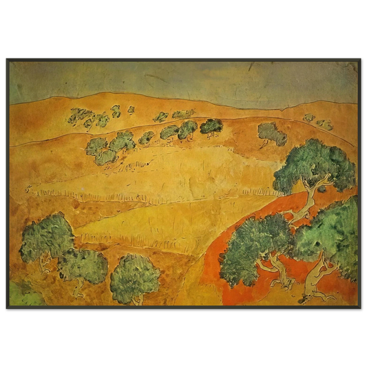 Pablo Picasso  Summer landscape Framed Art Print  - Aluminum Frame - 21x29.7 cm / 8x12"