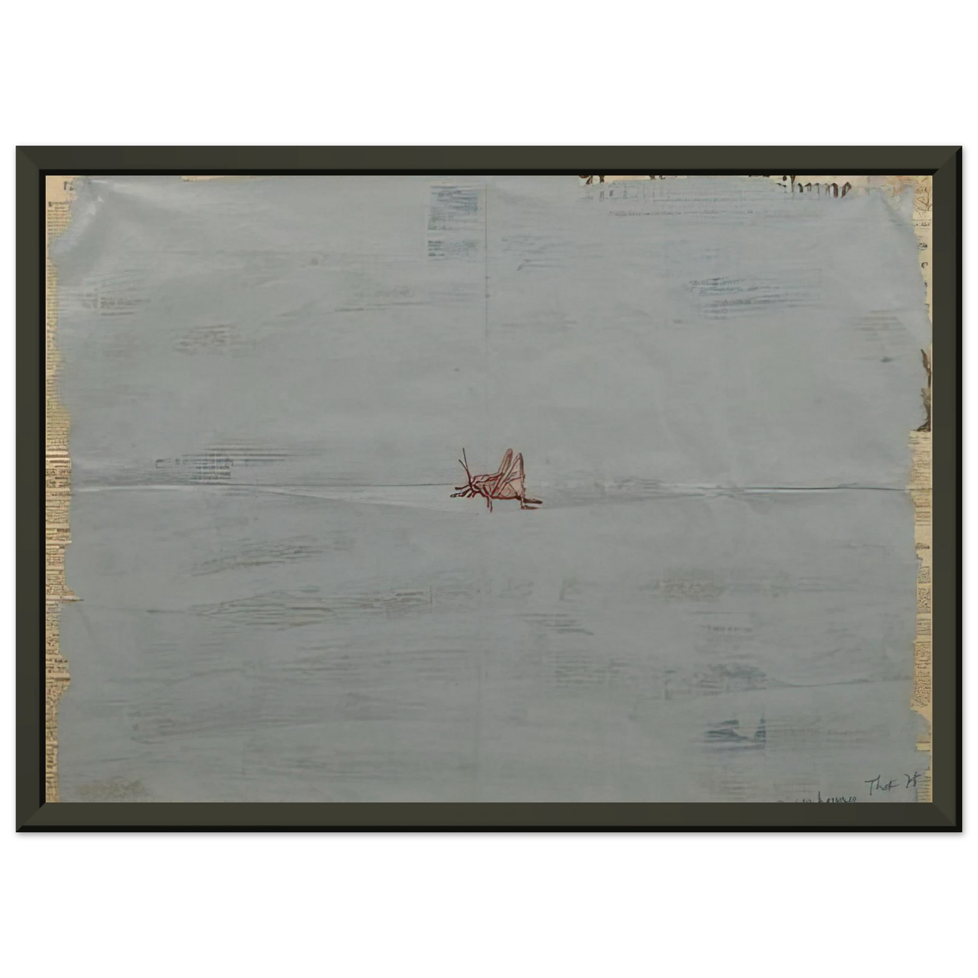Paul Thek  Grasshopper  1975 Framed Art Print  - Aluminum Frame - 40x50 cm / 16x20 inches