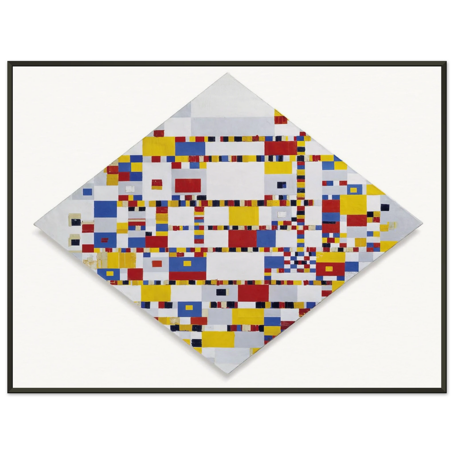 Piet Mondrian  Victory Boogie Woogie Framed Art Print  - Aluminum Frame - 40x50 cm / 16x20 inches
