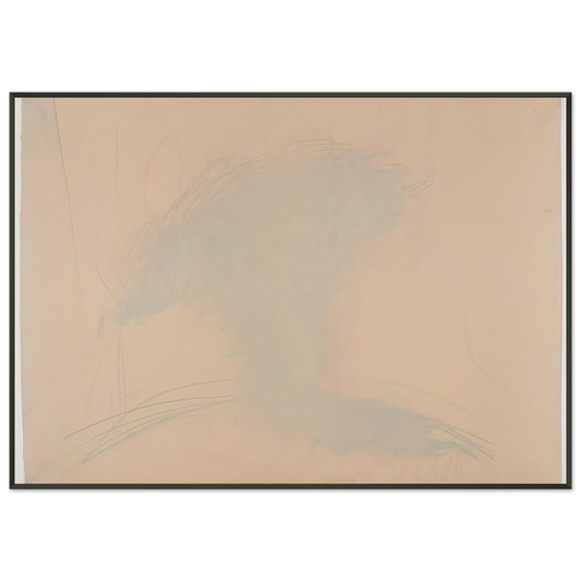 Dieter Roth  SelfPortrait as a Flower Pot  1971 Framed Art Print  - Aluminum Frame - 21x29.7 cm / 8x12"