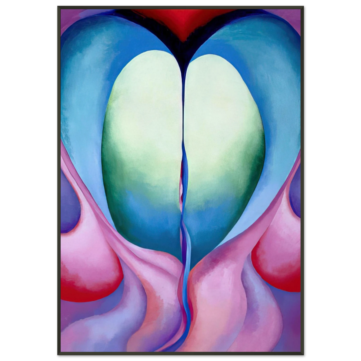 Georgia OKeeffe  Series I No 8 Framed Art Print  - Aluminum Frame - 21x29.7 cm / 8x12"