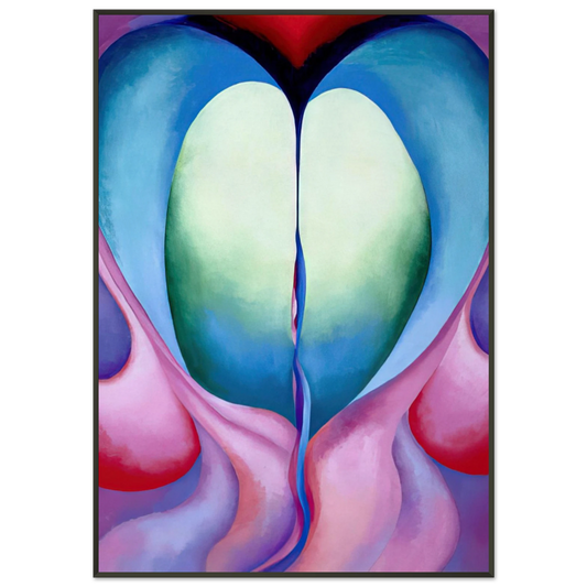 Georgia OKeeffe  Series I No 8 Framed Art Print  - Aluminum Frame - 21x29.7 cm / 8x12"