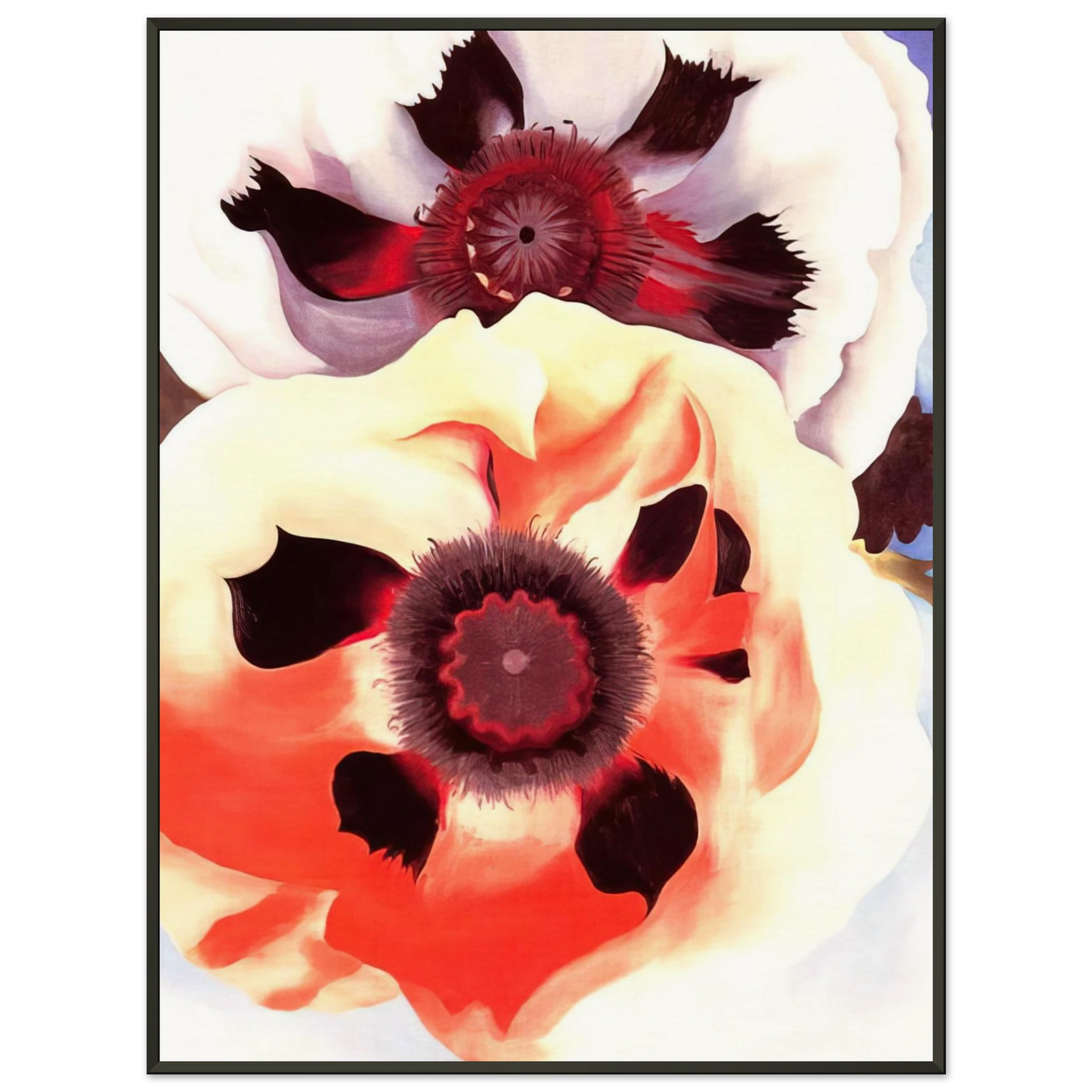Georgia OKeeffe  Poppies Framed Art Print  - Aluminum Frame - 40x50 cm / 16x20 inches