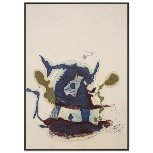 Helen Frankenthaler  Vessel 1961 Framed Art Print  - Aluminum Frame - 21x29.7 cm / 8x12"