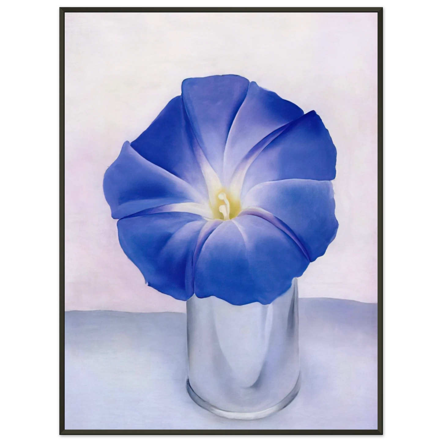 Georgia OKeeffe  Blue Morning Glory Framed Art Print  - Aluminum Frame - 70x100 cm / 28x40 inches