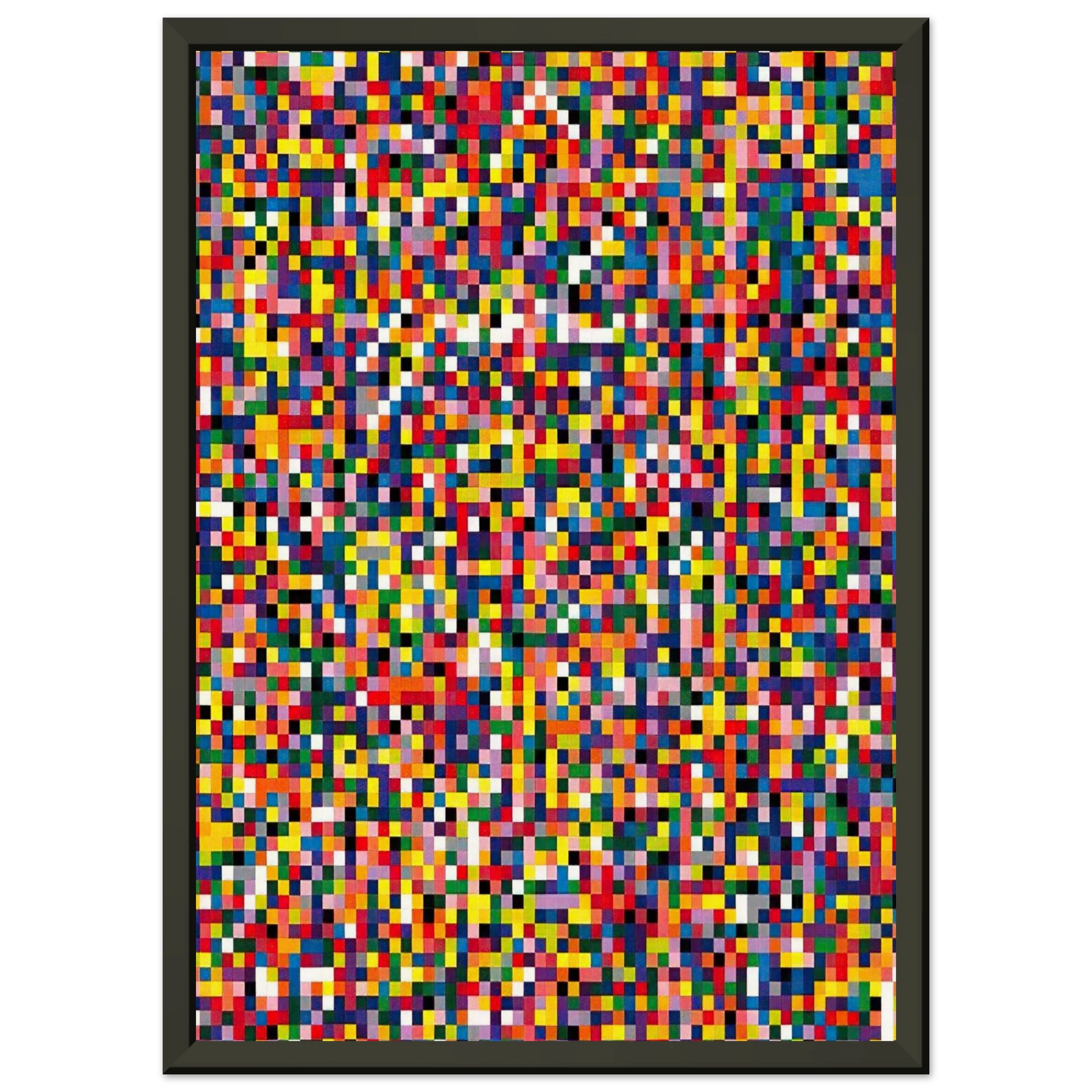 Gerhard Richter  4900 COLOURS 2007 Framed Art Print  - Aluminum Frame - 60x80 cm / 24x32 inches