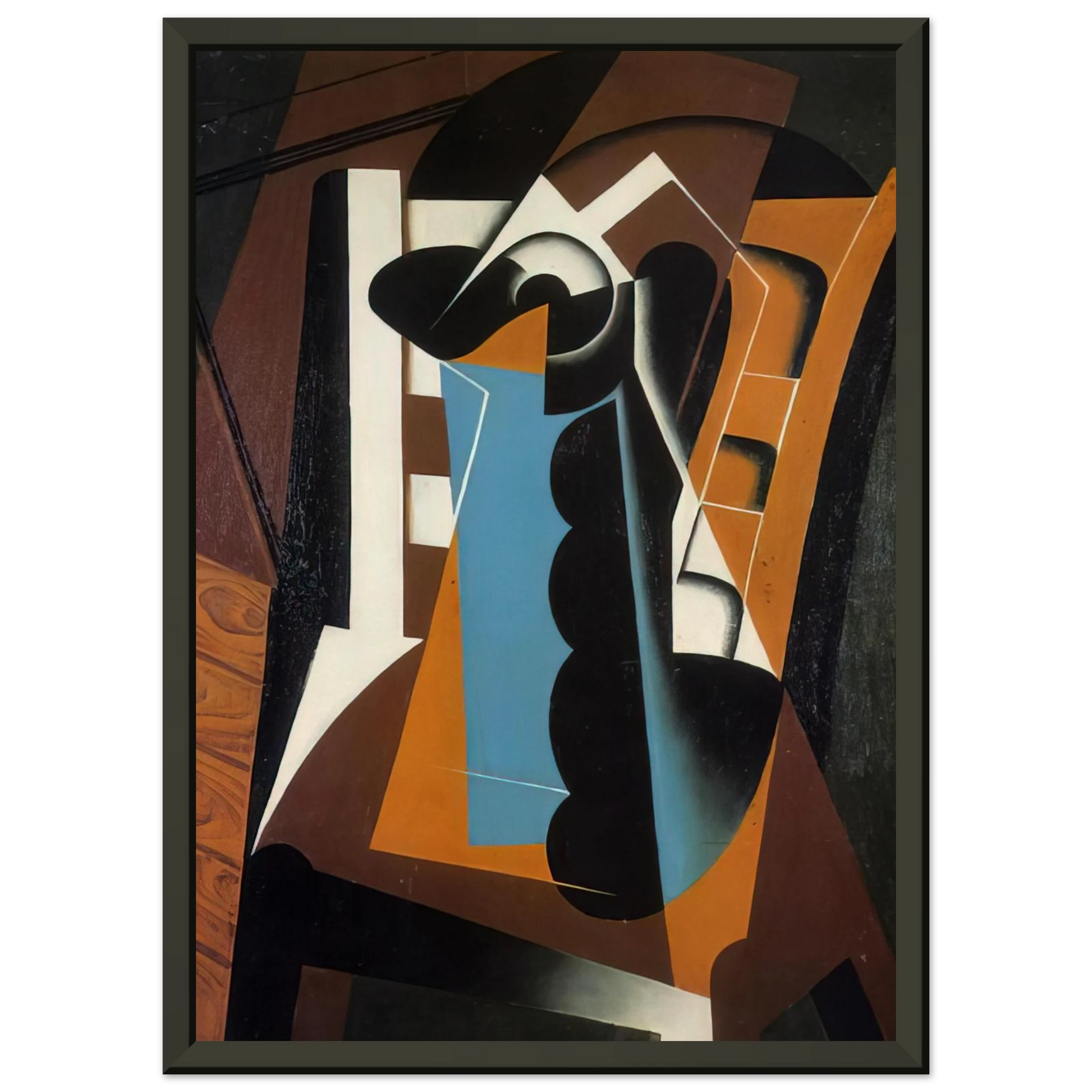 Juan Gris  STILL LIFE ON A CHAIR 1917 Framed Art Print  - Aluminum Frame - 40x50 cm / 16x20 inches