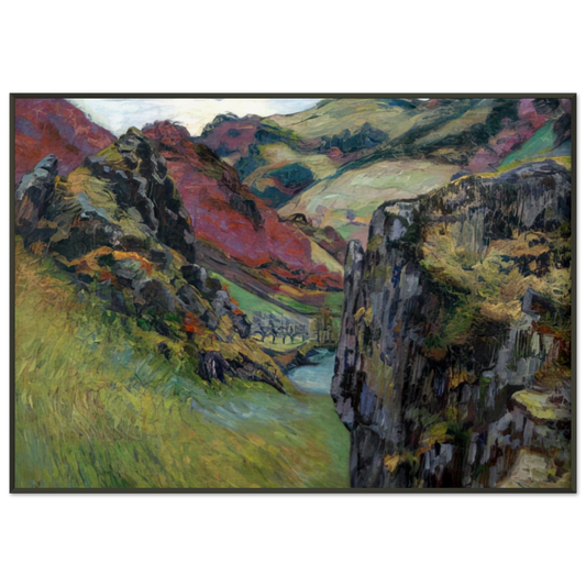Armand Guillaumin  Landscape near SaintJuliendesChazes Framed Art Print  - Aluminum Frame - 21x29.7 cm / 8x12"