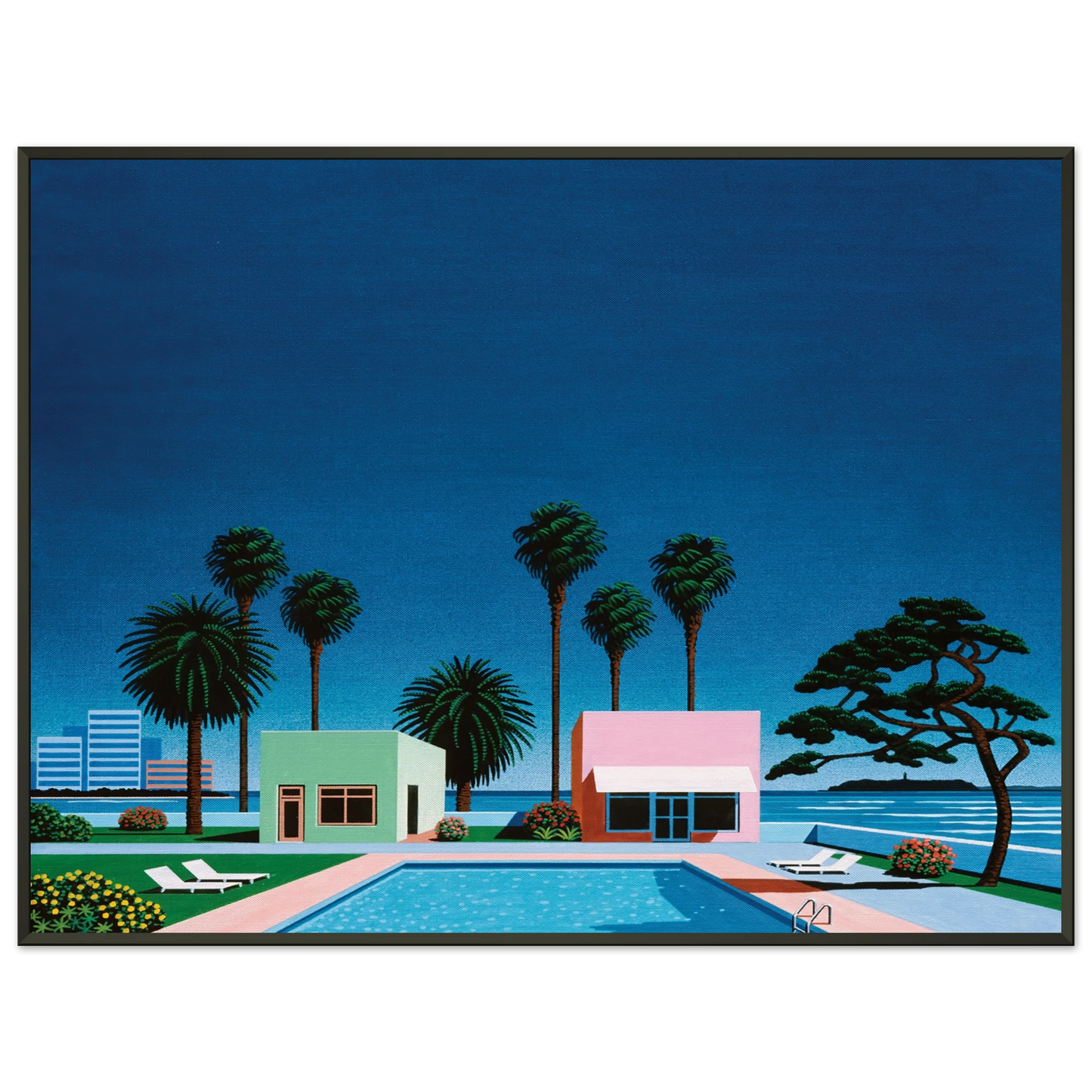 Hiroshi Nagai  Pacific Breeze Framed Art Print  - Aluminum Frame - 70x100 cm / 28x40 inches
