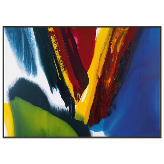 Paul Jenkins  Phenomena Intervening Mantle  2006 Framed Art Print  - Aluminum Frame - 21x29.7 cm / 8x12"