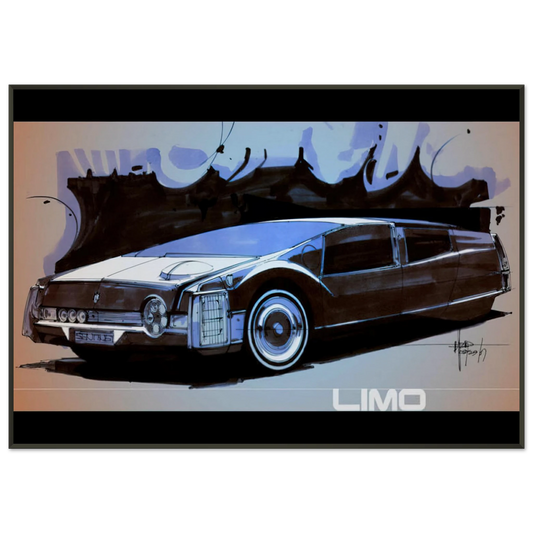 Syd Mead  Syd Mead Framed Art Print  - Aluminum Frame - 21x29.7 cm / 8x12"