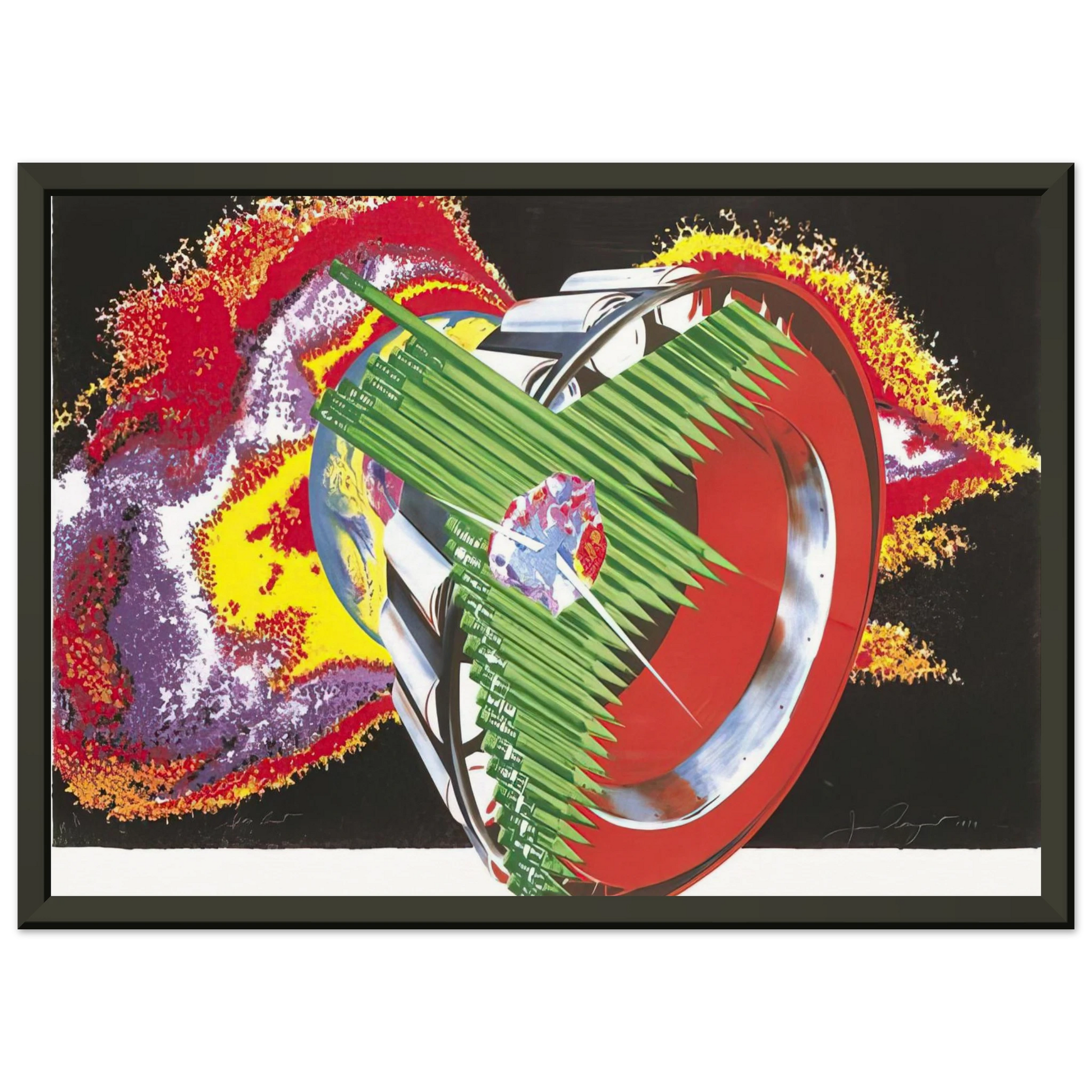 James Rosenquist  Space Dust Framed Art Print  - Aluminum Frame - 60x80 cm / 24x32 inches