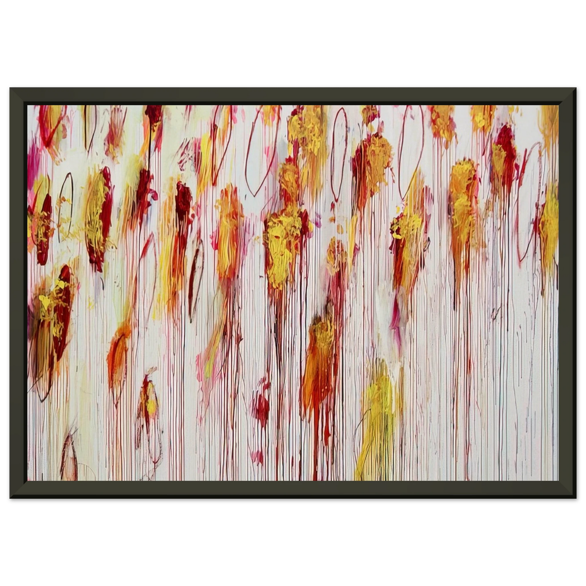 Cy Twombly  Lepanto Part VIII Framed Art Print  - Aluminum Frame - 60x80 cm / 24x32 inches
