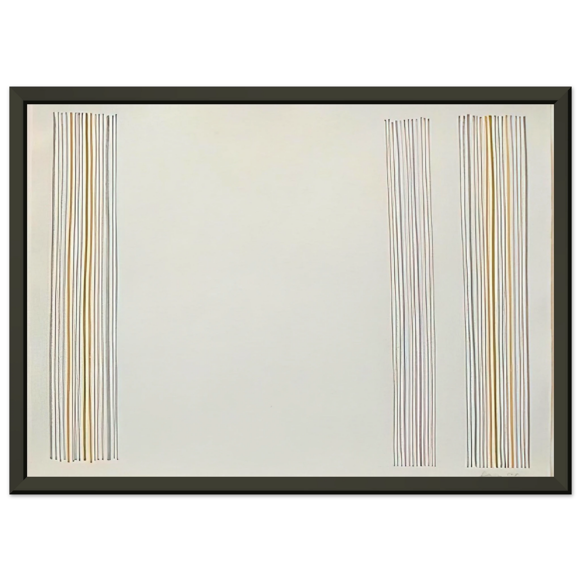 Gene Davis  Untitled  1981 Framed Art Print  - Aluminum Frame - 60x80 cm / 24x32 inches