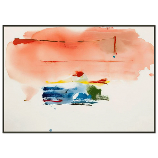Helen Frankenthaler  Santa Fe II  1986 Framed Art Print  - Aluminum Frame - 21x29.7 cm / 8x12"