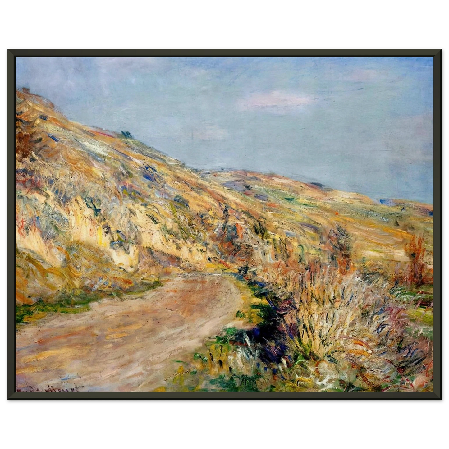 claude monet  The Road to Giverny Framed Art Print  - Aluminum Frame - 60x80 cm / 24x32 inches