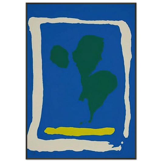 Helen Frankenthaler  Air Frame  1965 Framed Art Print  - Aluminum Frame - 21x29.7 cm / 8x12"