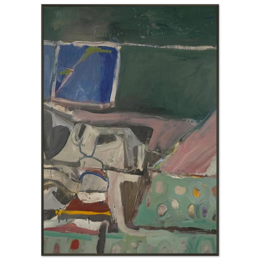 Richard Diebenkorn  Berkeley 58 Framed Art Print  - Aluminum Frame - 21x29.7 cm / 8x12"