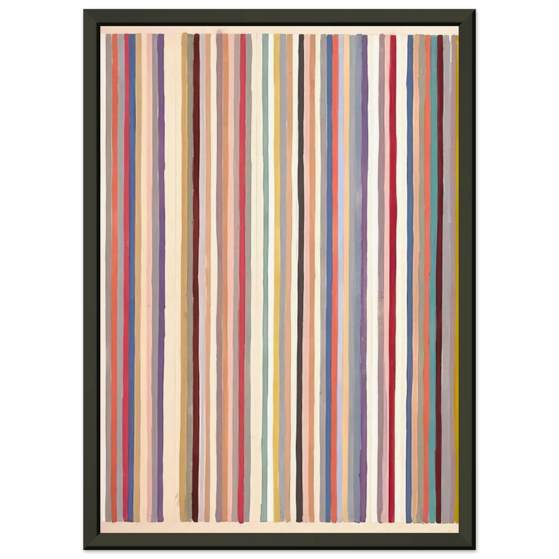 Gene Davis  Circus  1979 Framed Art Print  - Aluminum Frame - 70x100 cm / 28x40 inches