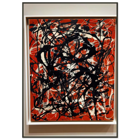Jackson Pollock  FREE FORM 1946 Framed Art Print  - Aluminum Frame - 21x29.7 cm / 8x12"