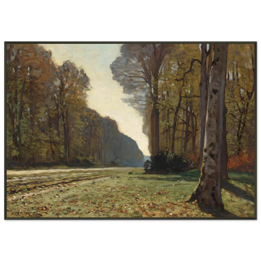 claude monet  The Pave de Chailly Framed Art Print  - Aluminum Frame - 21x29.7 cm / 8x12"