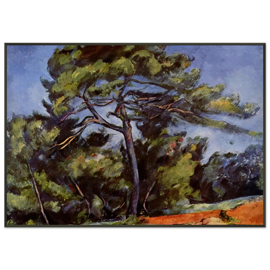 Paul Cezanne  The Great Pine Framed Art Print  - Aluminum Frame - 21x29.7 cm / 8x12"