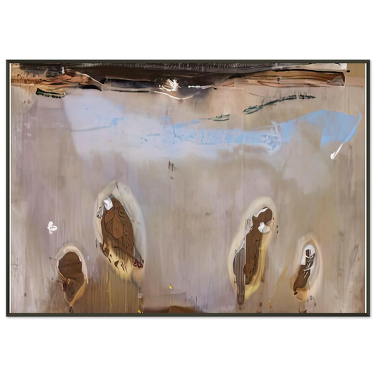 Helen Frankenthaler  Tethys 1981 Framed Art Print  - Aluminum Frame - 21x29.7 cm / 8x12"