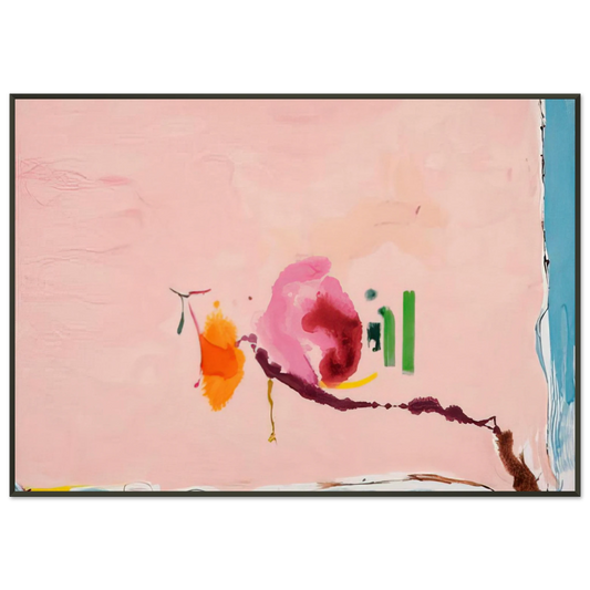 Helen Frankenthaler  Flirt  1995 Framed Art Print  - Aluminum Frame - 21x29.7 cm / 8x12"