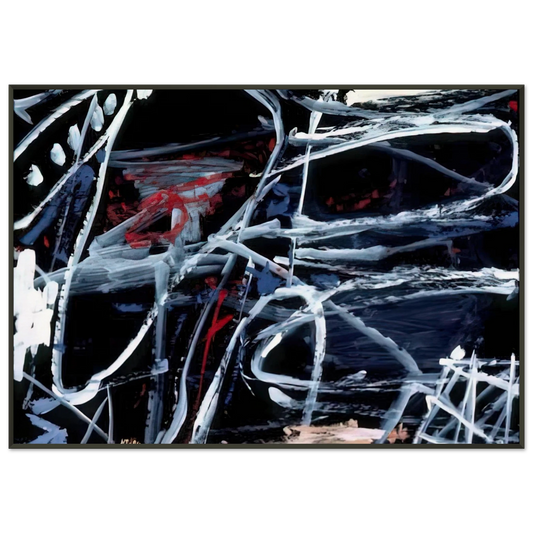 Jean Dubuffet  EPISODE Framed Art Print  - Aluminum Frame - 21x29.7 cm / 8x12"