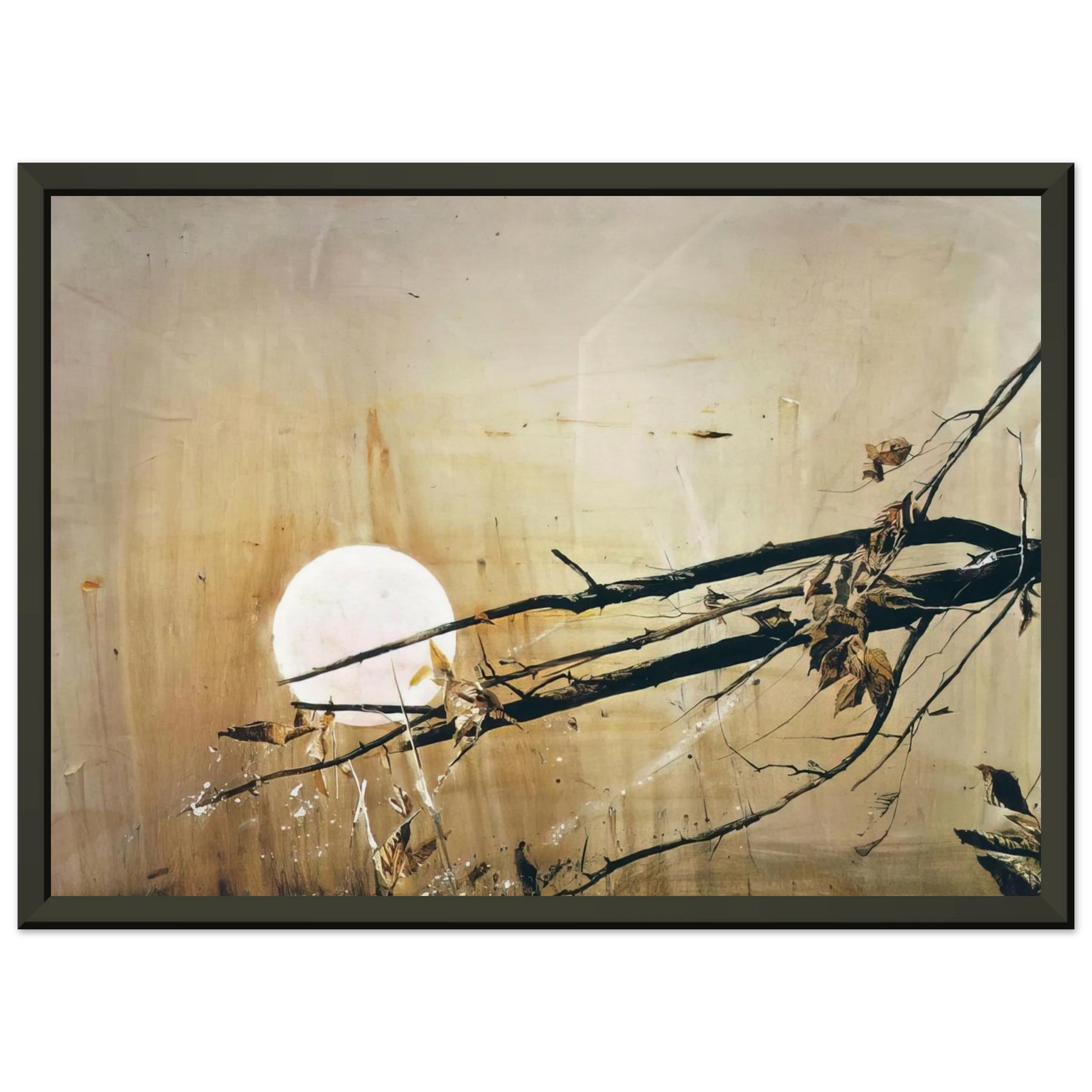 Andrew Wyeth  FULL MOON 1980 Framed Art Print  - Aluminum Frame - 40x50 cm / 16x20 inches