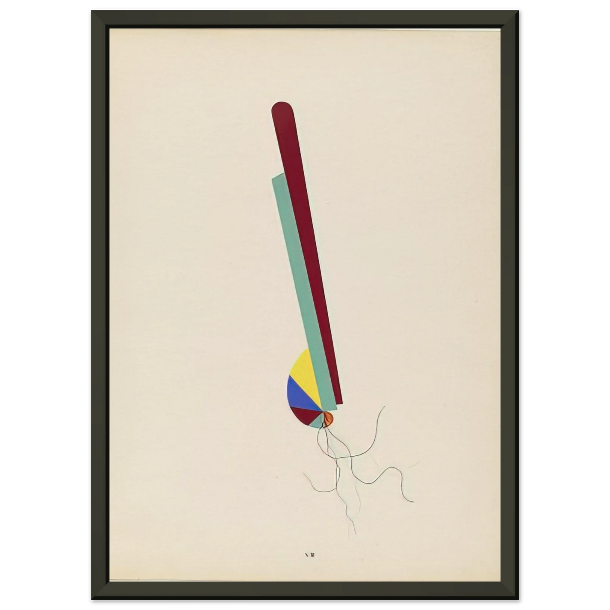 Man Ray  YOUNG GIRL JEUNE FILLE FROM THE PORTFOLIO REVOLVING DOORS 1926 Framed Art Print  - Aluminum Frame - 40x50 cm / 16x20 inches