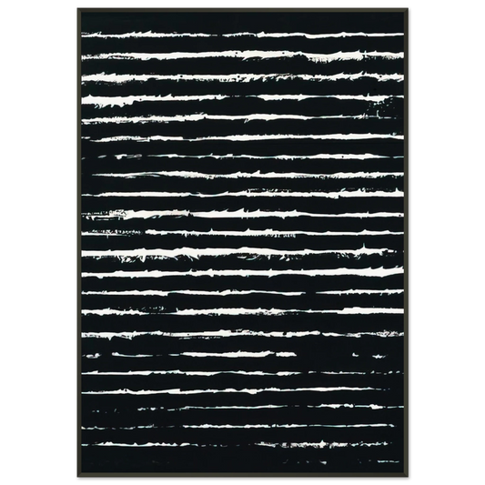 Pierre Soulages  Peinture 243 x 181 cm 26 juin 1999  1999 Framed Art Print  - Aluminum Frame - 21x29.7 cm / 8x12"