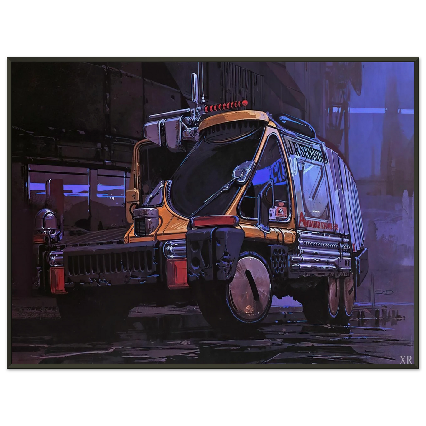 Syd Mead  Syd Mead Framed Art Print  - Aluminum Frame - 60x80 cm / 24x32 inches