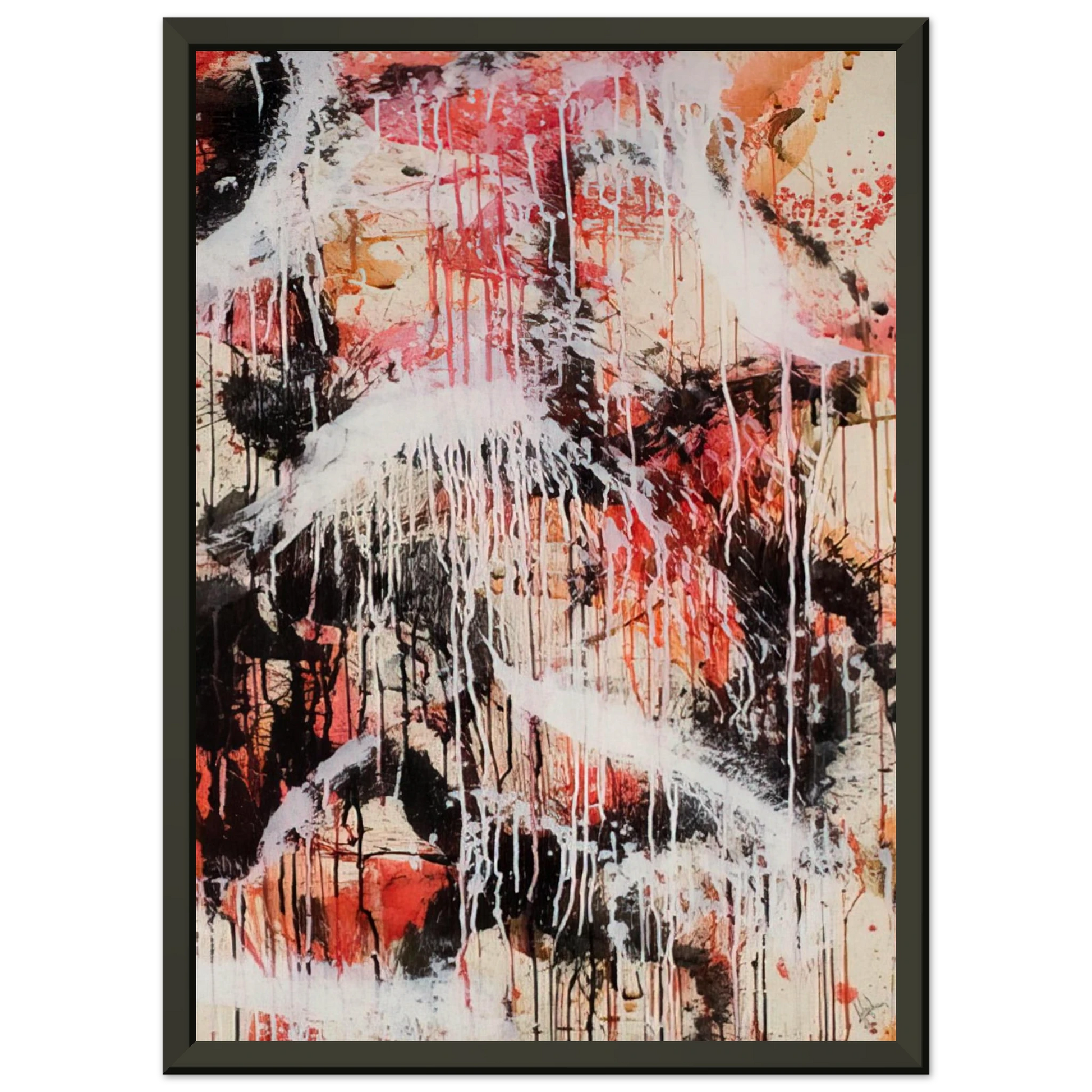 Norman Bluhm  Untitled  1959 Framed Art Print  - Aluminum Frame - 60x80 cm / 24x32 inches