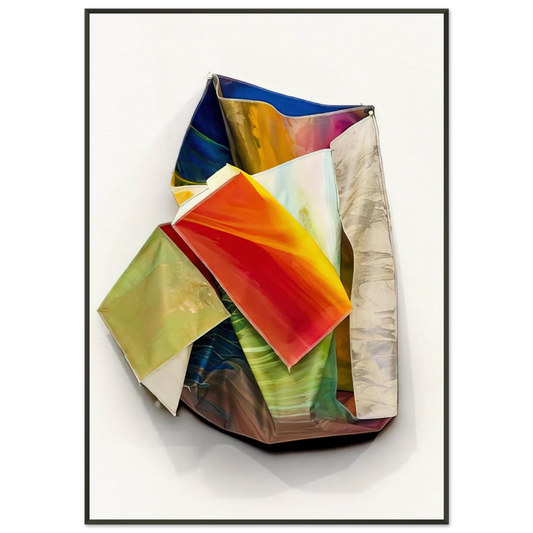 Sam Gilliam  Sac 2 Framed Art Print  - Aluminum Frame - 21x29.7 cm / 8x12"
