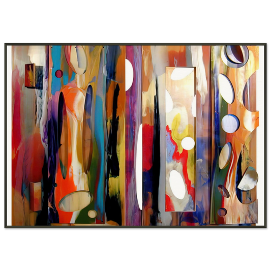 Sam Gilliam  Tapestry Framed Art Print  - Aluminum Frame - 21x29.7 cm / 8x12"