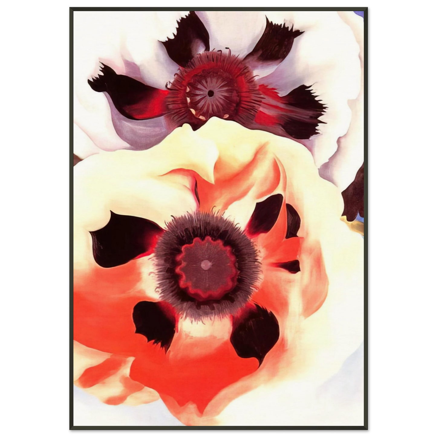 Georgia OKeeffe  Poppies Framed Art Print  - Aluminum Frame - 21x29.7 cm / 8x12"