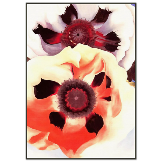 Georgia OKeeffe  Poppies Framed Art Print  - Aluminum Frame - 21x29.7 cm / 8x12"
