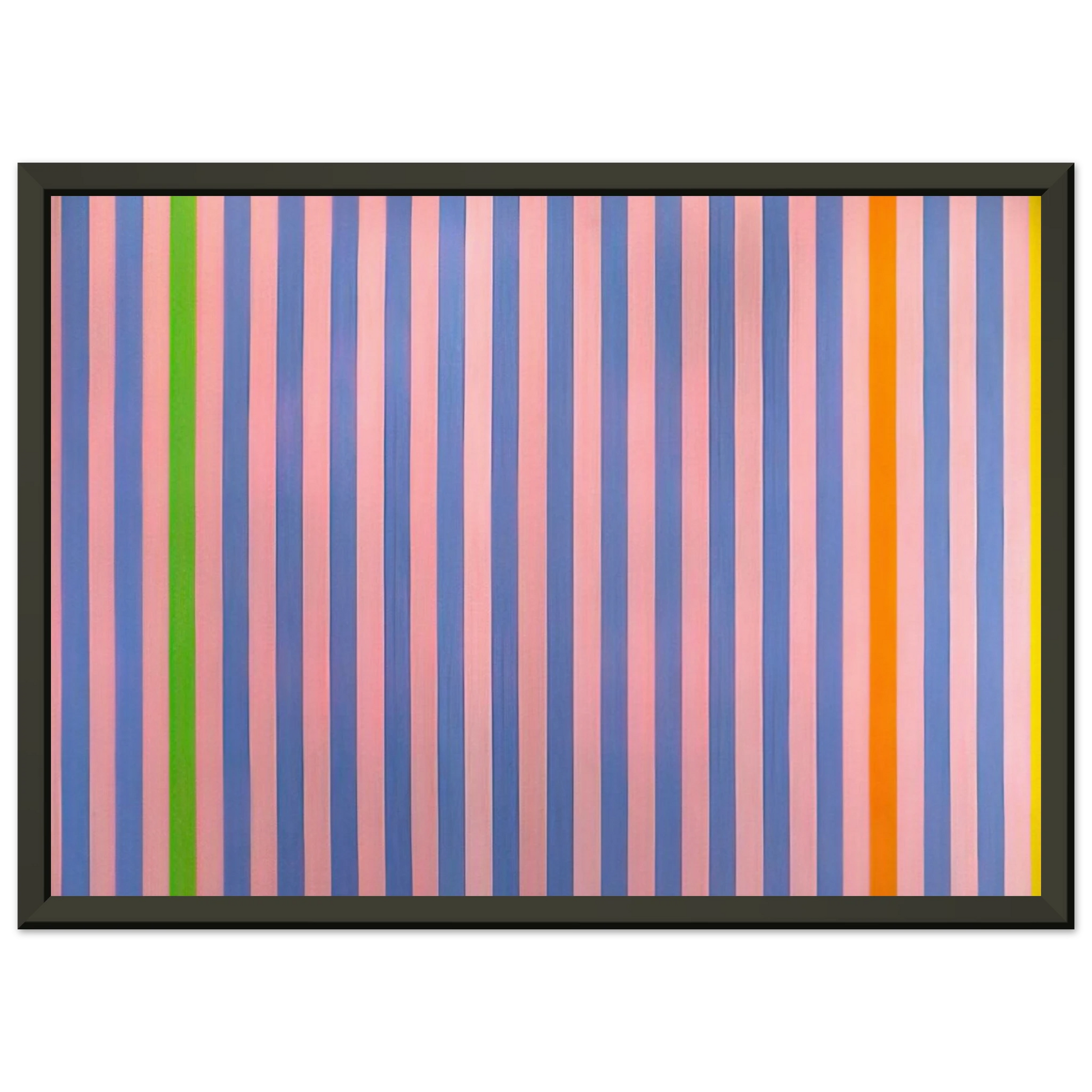 Gene Davis  Sweet ScoreSkylark  1960 Framed Art Print  - Aluminum Frame - 70x100 cm / 28x40 inches