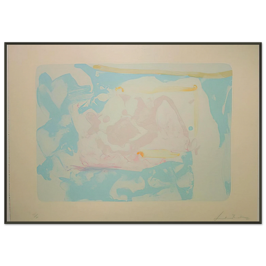 Helen Frankenthaler  Reflections III  1995 Framed Art Print  - Aluminum Frame - 21x29.7 cm / 8x12"