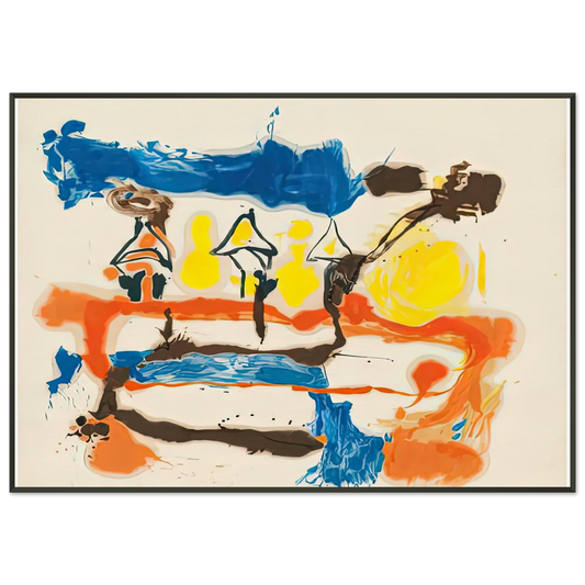 Helen Frankenthaler  Fable 1961 Framed Art Print  - Aluminum Frame - 21x29.7 cm / 8x12"