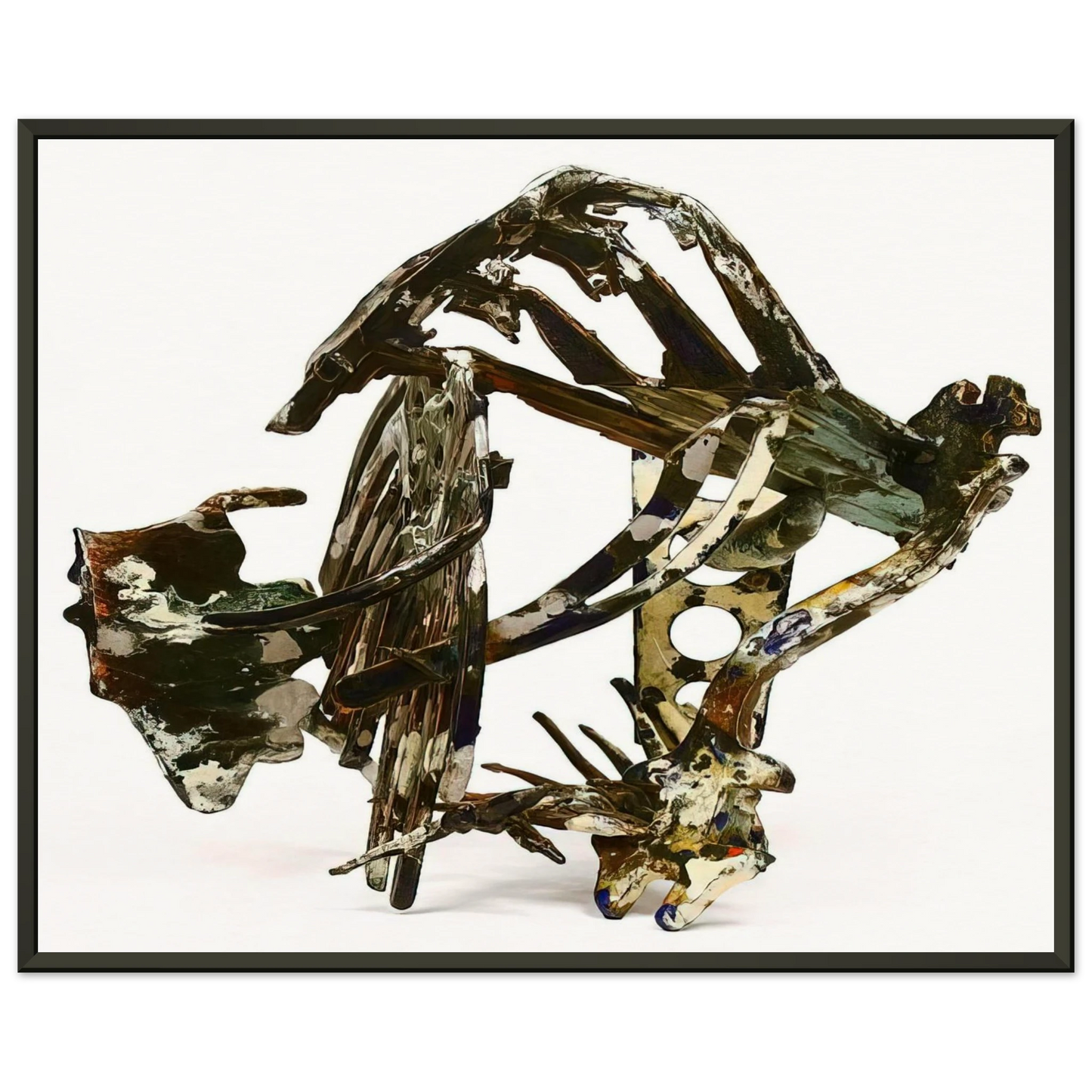Nancy Graves  WAX WORKS IX 1987 Framed Art Print  - Aluminum Frame - 70x100 cm / 28x40 inches