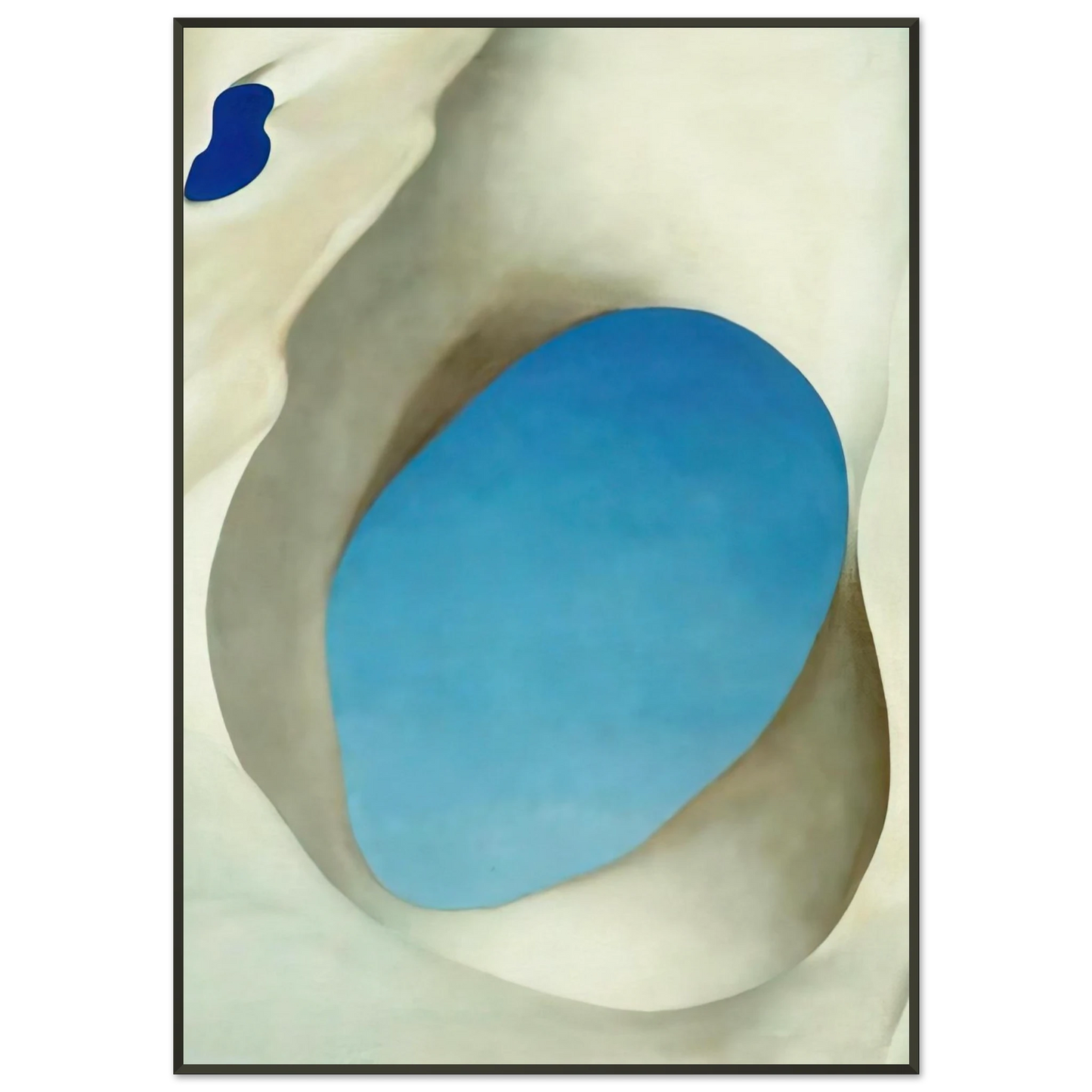 Georgia OKeeffe  Pelvis III Framed Art Print  - Aluminum Frame - 21x29.7 cm / 8x12"