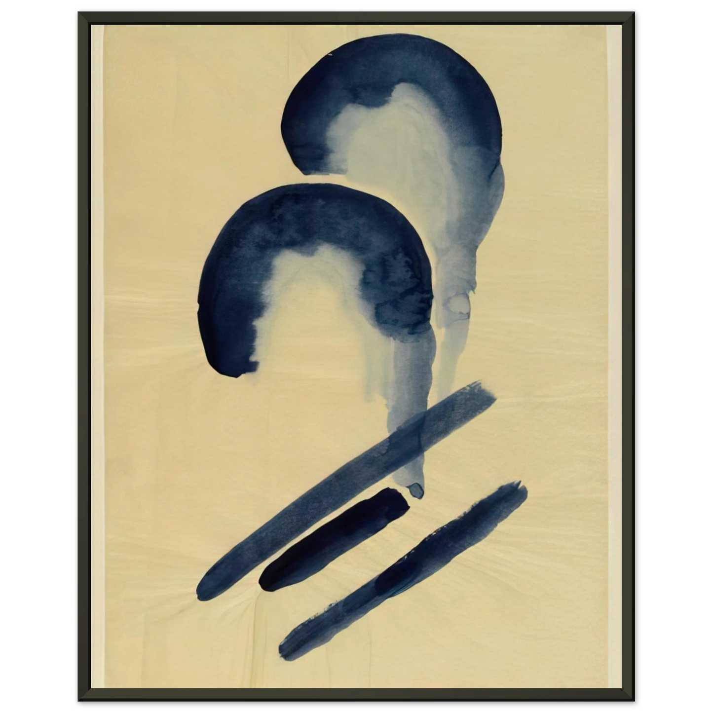 Georgia OKeeffe  Blue04 Framed Art Print  - Aluminum Frame - 40x50 cm / 16x20 inches